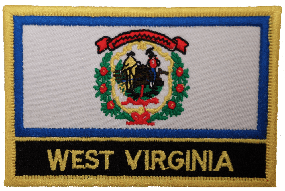 West Virginia Embroidered Rectangular Patch