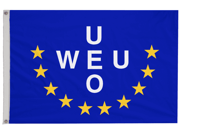 Western European Union WEU Flag with Eyelets