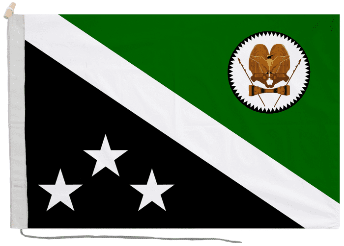 Western Highlands Province Papua New Guinea Flag with Rope & Toggle