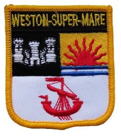 Weston-super-Mare Shield Embroidered Patch