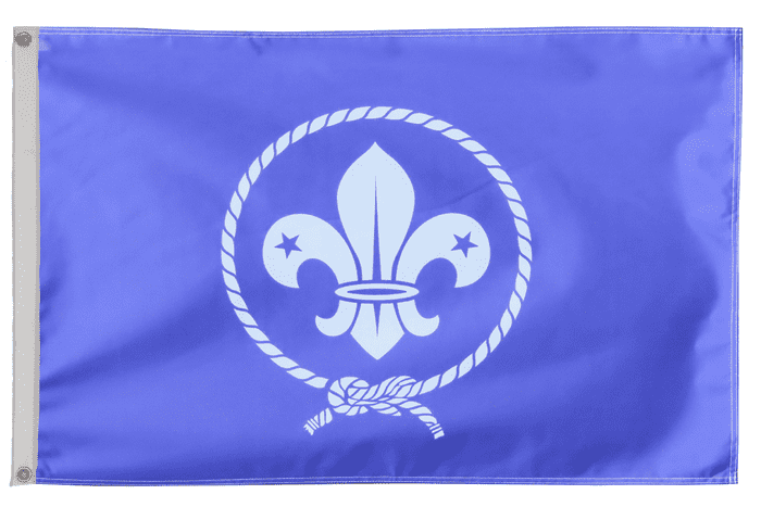 World Organization of the Scout Movement WOSM Flag with Eyelets