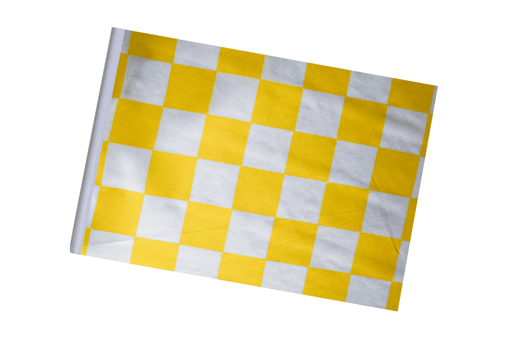 Yellow and White Check Small Craft Flag