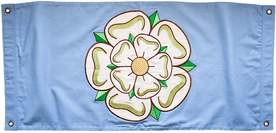 Yorkshire County 100cm x 50cm Fully Sewn Cotton Flag - 4 Eyelets