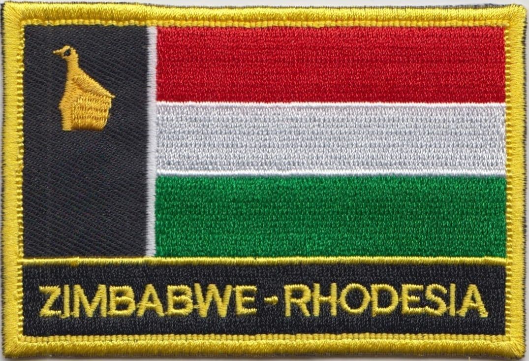 Zimbabwe Flag Embroidered Iron-On Patch – Cypress Collectibles, African Souvenir Emblem