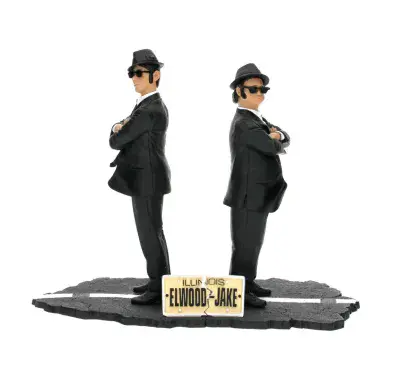 BLUES BROTHERS JAKE AND ELWOOD 7 INCH 2 FIGURE BOX SET