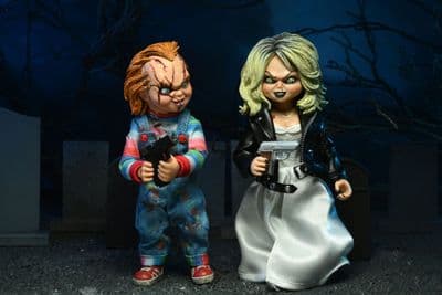 Bride of Chucky – 8″ Scale Clothed Figure – Chucky & Tiffany 2-Pack