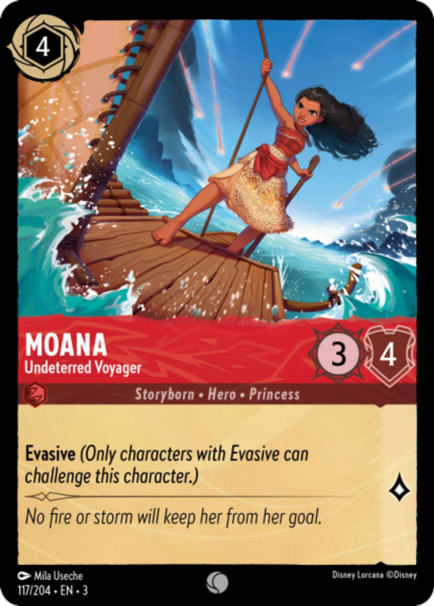 Disney Lorcana Moana - Undeterred Voyager
