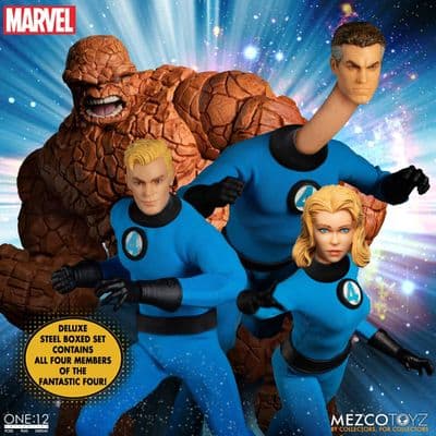 Mezco One : 12 Collective Fantastic Four Deluxe Steel Boxed Set