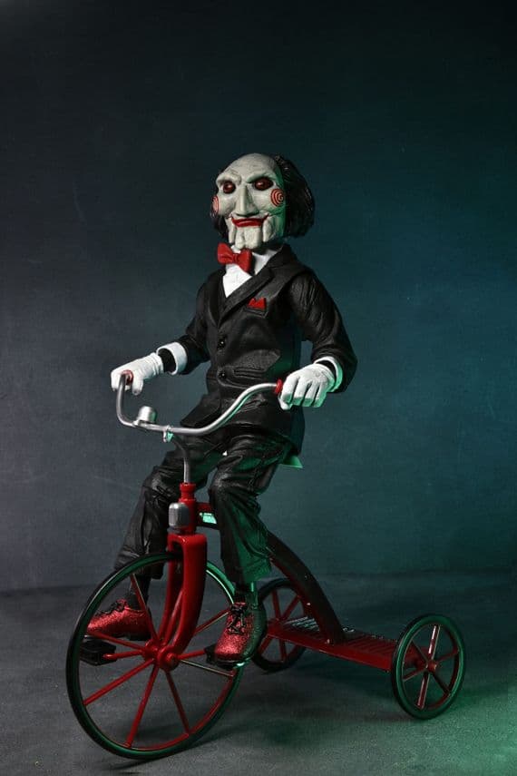 SAW BILLY THE PUPPET ON TRICYCLE WITH SOUND 12 INCH ACTION FIGURE