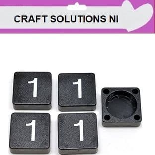 1 - BLACK SCRABBLE NUMBERS & SYMBOLS - 0 1 2 3 4 5 6 7 8 9 @ &