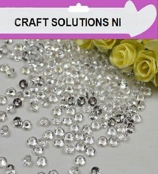 1000 CLEAR SCATTER CRYSTALS / DIAMOND TABLE CONFETTI / WEDDING DECORATION