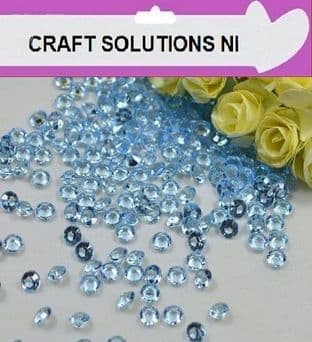 1000 LIGHT BLUE SCATTER CRYSTALS / DIAMOND TABLE CONFETTI / WEDDING DECORATION
