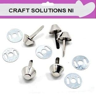 18mm SILVER FLAT BOTTOM BASE Bag & Purse Feet - Handbag - Purse Studs