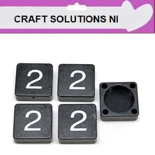 2 - BLACK SCRABBLE NUMBERS & SYMBOLS - 0 1 2 3 4 5 6 7 8 9 @ &