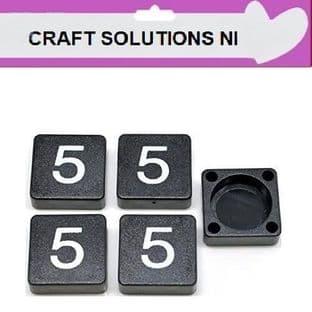 5 - BLACK SCRABBLE NUMBERS & SYMBOLS - 0 1 2 3 4 5 6 7 8 9 @ &