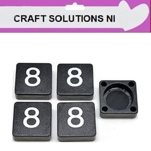 8 - BLACK SCRABBLE NUMBERS & SYMBOLS - 0 1 2 3 4 5 6 7 8 9 @ &