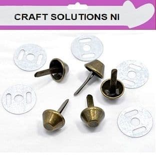 8mm ANTIQUE BRONZE FLAT BOTTOM BASE Bag & Purse Feet - Handbag - Purse Studs