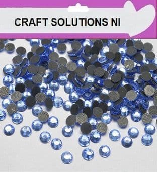 AA GRADE HOT FIX - AQUA - RHINESTONES DIAMANTE GEMS 3mm (SS10) - 4mm (SS16) - 5mm (SS20)