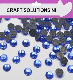 AA GRADE HOT FIX - SAPPHIRE - RHINESTONES DIAMANTE GEMS 3mm (SS10) - 4mm (SS16) - 5mm (SS20)