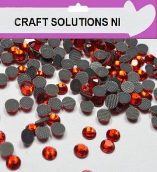 AA GRADE HOT FIX - SIAM - RHINESTONES DIAMANTE GEMS 3mm (SS10) - 4mm (SS16) - 5mm (SS20)