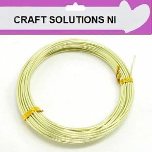 APPLE GREEN - ALUMINIUM CRAFT WIRE - MODELLING, JEWELLERY - 4 SIZES