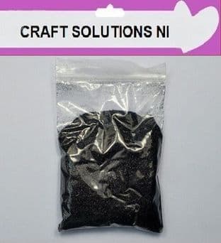 Black Top Quality Fine Glitter For Nail Art, Crafts, Glass Covering