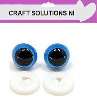 BLUE CRYSTAL EYES - PLASTIC BACKS - Teddy Bear Making Soft Toy Doll Animal