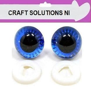 BLUE OWL EYES - MANY COLOURS - PLASTIC BACKS - Teddy Bear Making Soft Toy Animal