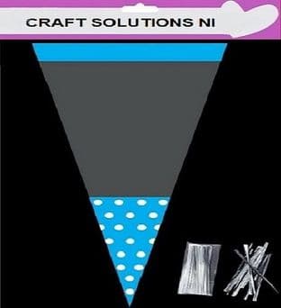 BLUE POLKA DOT - Cone Bags - Party Bags - Sweets - Cello Bags - With Twist Ties