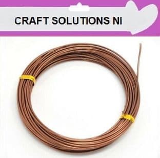 BROWN - ALUMINIUM CRAFT WIRE - MODELLING, JEWELLERY - 4 SIZES