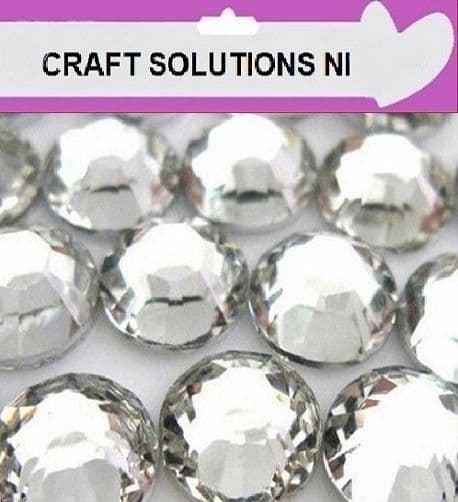 CRYSTAL - 1000 Flat Back Rhinestones Resin Gems Diamante Crystals 2mm 3mm 4mm 5mm