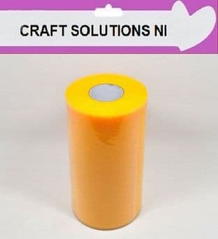 DARK YELLOW - Tulle Roll - 6" Wide x 100yrds Craft Fabric - 24 Colours Available