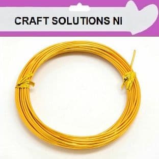 GOLDEN - ALUMINIUM CRAFT WIRE - MODELLING, JEWELLERY - 4 SIZES