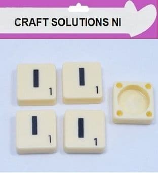 I - IVORY QUALITY SCRABBLE TILE LETTERS - PACKS OF 5,10,20,50. - GAME PIECES
