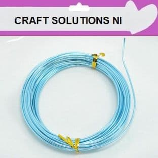 LIGHT BLUE - ALUMINIUM CRAFT WIRE - MODELLING, JEWELLERY - 4 SIZES