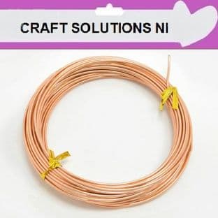 LIGHT COPPER - ALUMINIUM CRAFT WIRE - MODELLING, JEWELLERY - 4 SIZES
