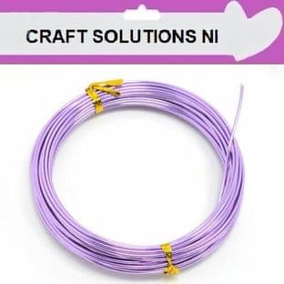 LIGHT PURPLE - ALUMINIUM CRAFT WIRE - MODELLING, JEWELLERY - 4 SIZES