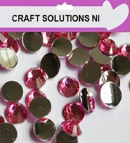 LIGHT ROSE - 1000 Flat Back Rhinestones Resin Gems Diamante Crystals 2mm 3mm 4mm 5mm