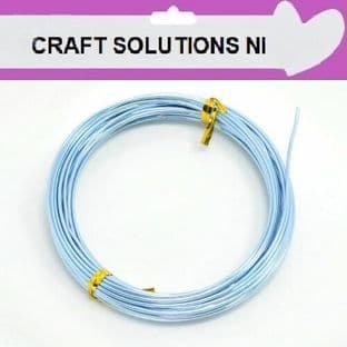 LIGHT STEEL BLUE - ALUMINIUM CRAFT WIRE - MODELLING, JEWELLERY - 4 SIZES