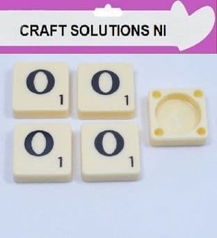 O - IVORY QUALITY SCRABBLE TILE LETTERS - PACKS OF 5,10,20,50. - GAME PIECES
