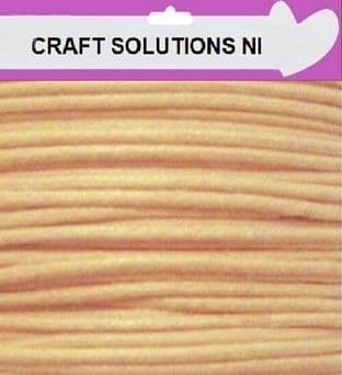 PALE ORANGE - WAXED COTTON CORD 10 METRES LONG x 1mm THICKNESS - 23 COLOURS JEWELLERY MAKING