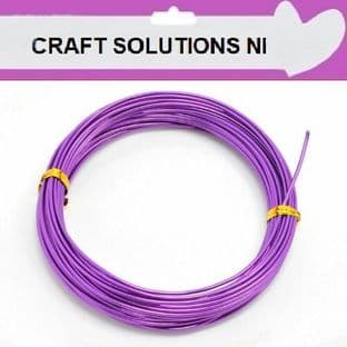 PURPLE - ALUMINIUM CRAFT WIRE - MODELLING, JEWELLERY - 4 SIZES