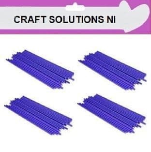 PURPLE - PLASTIC LOLLIPOP STICKS / CAKE POPS / SWEETS / LOLLIES / CRAFTS