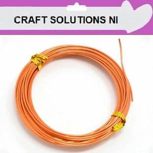 RED ORANGE - ALUMINIUM CRAFT WIRE - MODELLING, JEWELLERY - 4 SIZES