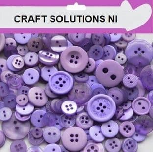 Top Quality LIGHT PURPLE Buttons / Plastic Buttons / Assorted Buttons