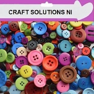 Top Quality MIXED COLOUR Plastic Buttons / Assorted Buttons/ Mainly Small
