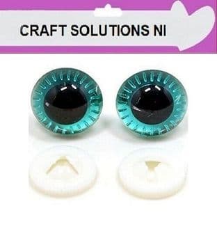 TURQUOISE OWL EYES - MANY COLOURS - PLASTIC BACKS - Teddy Bear Making Soft Toy Animal