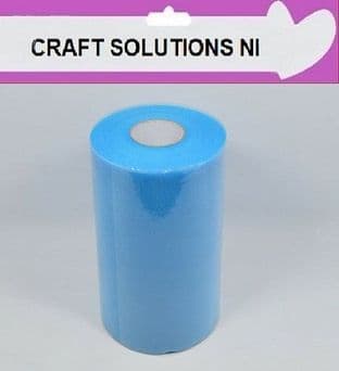 TURQUOISE - Tulle Roll - 6" Wide x 100yrds Craft Fabric - 24 Colours Available