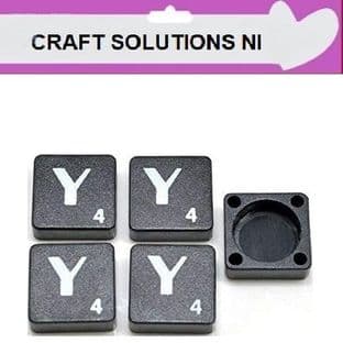 Y - BLACK QUALITY SCRABBLE TILE LETTERS - PACKS OF 5,10,20,50. - GAME PIECES