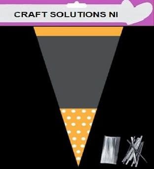 YELLOW POLKA DOT - Cone Bags - Party Bags - Sweets - Cello Bags - With Twist Ties